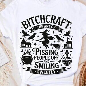 Funny Sarcastic Witch Halloween Graphic Unisex T-Shirt